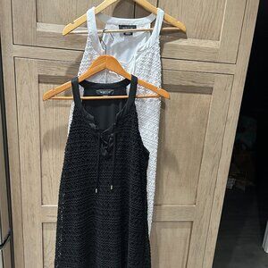Ladies Sleeveless Crochet Dresses Size 1X White or Black